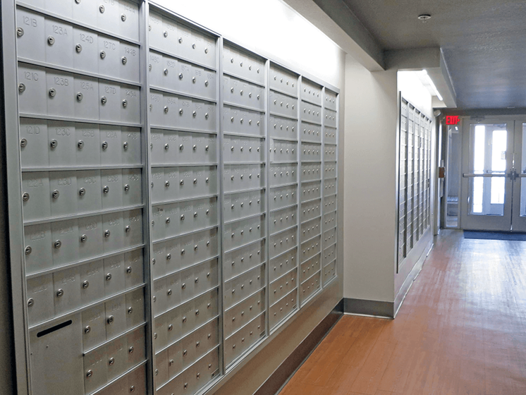Mail Lockers in apartment building